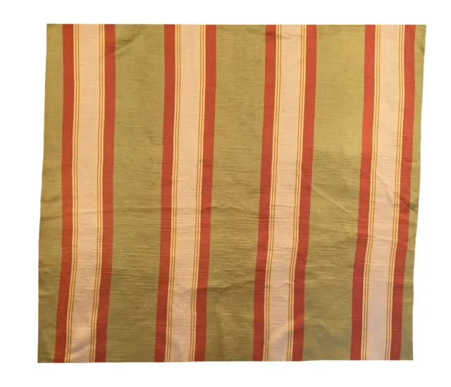 Beautiful early 20th century French Silk Satin Striped fabric 1489