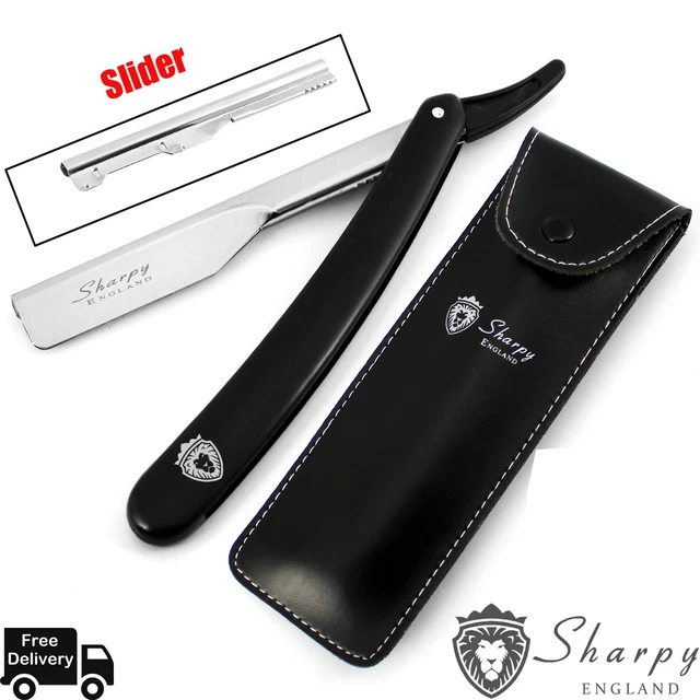 Barber Cut Throat Salon Straight Razor Beard Shaving Smooth Shave + Free POUCH