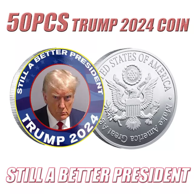 Moneda conmemorativa de la bandera de EE. UU. 2024 Better President Donald Trump