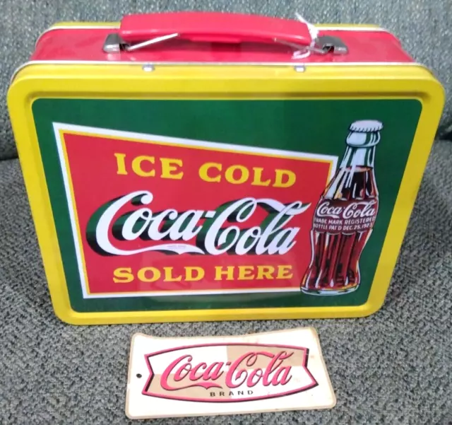 Coca Cola  Collectable Tin Lunchbox - " Ice Cold CC Sold Here"   New from 2000.