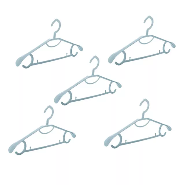 5 piezas colgadores de ropa de secado plástico antideslizantes para niños niños traza