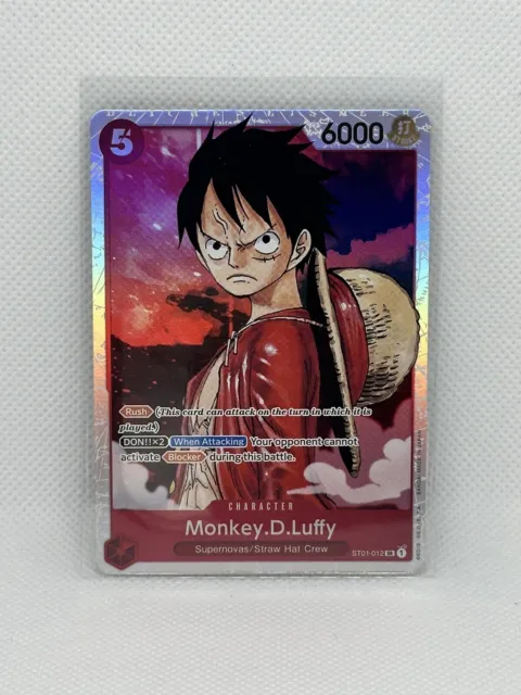 ONE PIECE MONKEY D Luffy #ST01-012 SR Starter Deck 1: Straw Hat Crew ...