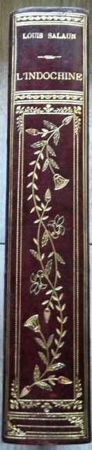 LOUIS SALAUN. L'INDOCHINE 1903. demi- maroquin mosaïqué.