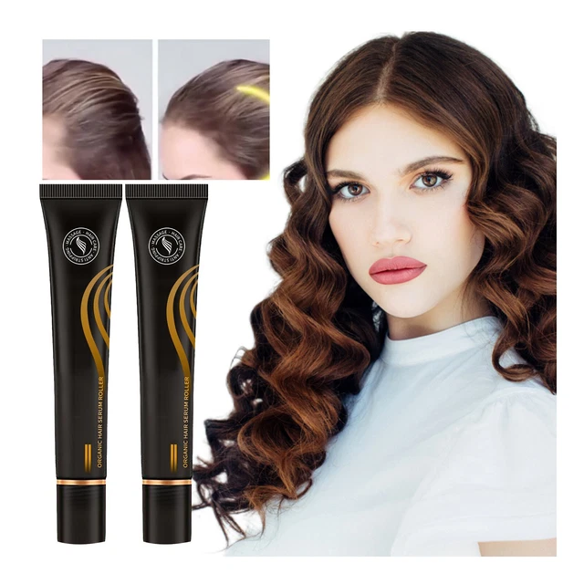 Juego de rodillos de suero para cabello orgánico Regrowth, masajeador enrollable crecimiento del cabello, cuidado del cabello