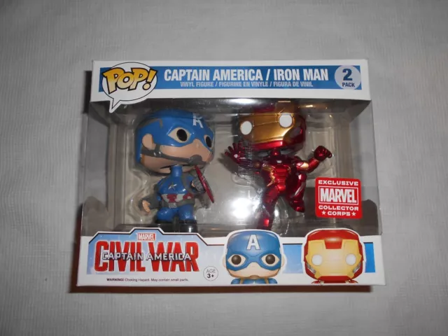 FUNKO POP MARVEL 2 pack Iron Man spider man homecoming EUR 80 00