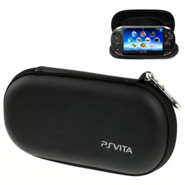 Bolt Axtion Double Compartment Storage Case Compatible with Ps Vita and  Psp, Protective Carrying bag, Portable Travel Organizer Case Compatible  with Psv and Other