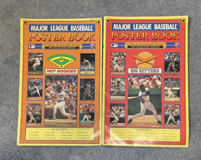 2 MAJOR LEAGUE BASEBALL ALL-STAR autographed Posters Big Hitters hot Rookies