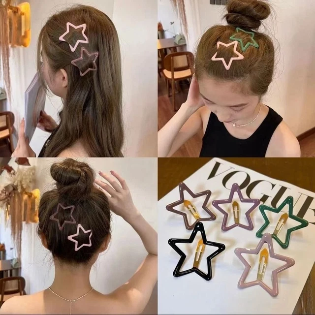 Strass Fermagli per capelli con stella Metallo Forcine laterali  Donne ragazze