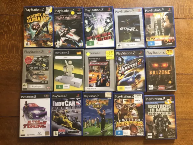 ps2 games PlayStation 2 bundle Lot Of 15  Pal. No Booklets. Discs VG To Like New