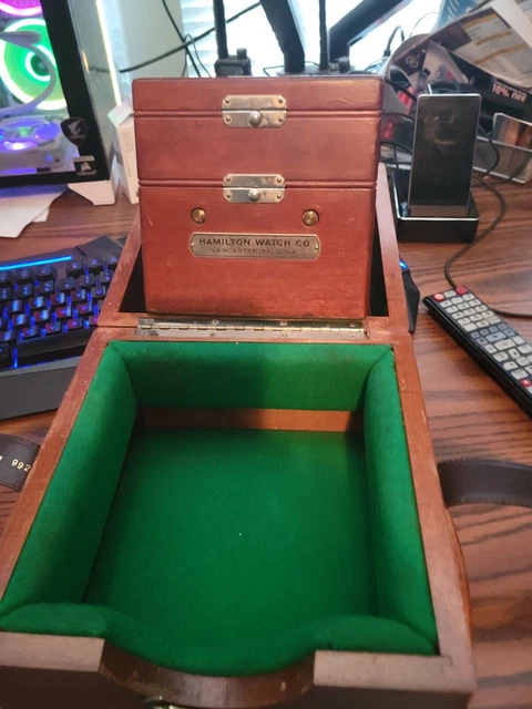 hamilton chronometer model 22 with both boxes
