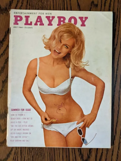 Playboy Magazine JULY 1964 BRIDGET BARDOT VERY GOOD CONDITION