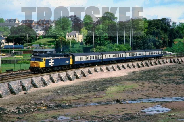 35mm Slide BR British Railways Diesel Loco Class 47 47650 Teignmouth 1987 Orig