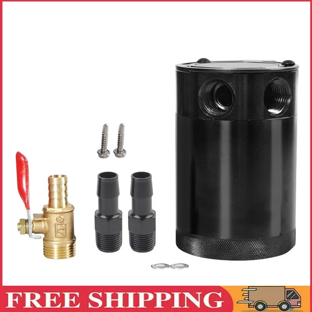 Separatore respiro 2 porte serbatoio collezione sconcertato universale auto (valvola 2 fori)
