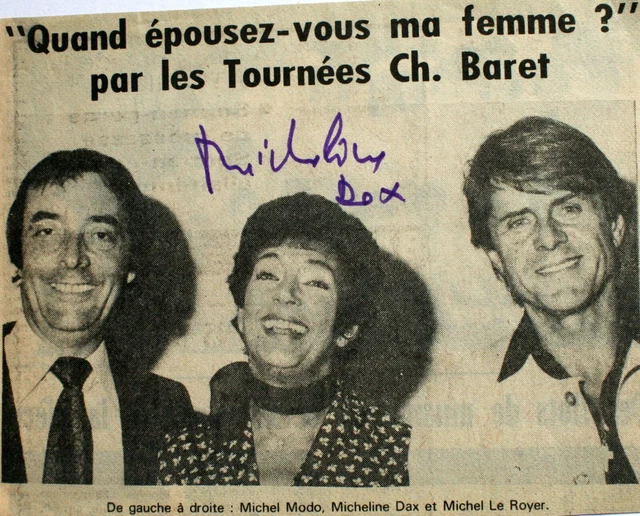 coupure-de-presse-d-dicac-e-par-micheline-dax-eur-6-99-picclick-fr