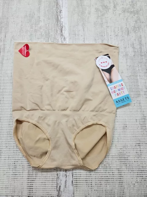 ASSETS by Spanx Plus Size Women's Shaping High Waist Control Panty Size 1X Beige