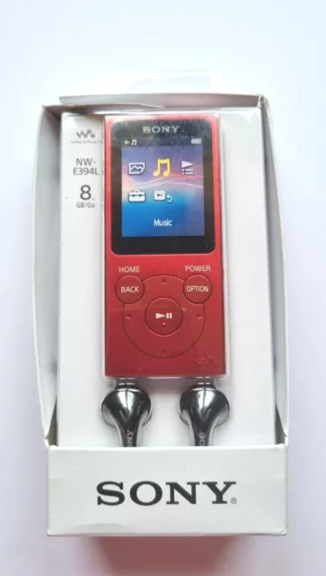 SONY Walkman NW-E394LR Lecteur Enregistreur MP3/MP4 8Go Rouge