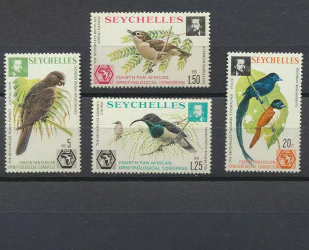 Birds Seychelles 1976 Mint Never Hinged Complete Set Scott  #357 - 360