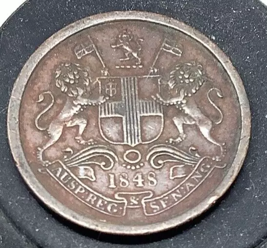 India 1/12th Anna Coin 1848 British East India Company