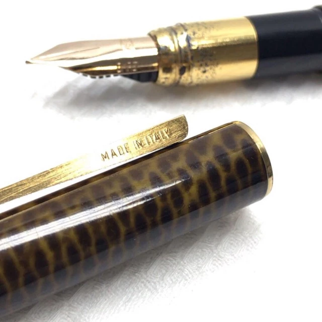 VINTAGE RARE OMAS EGO EGOM Renaissance Lacquer Fountain Pen 14K Gold