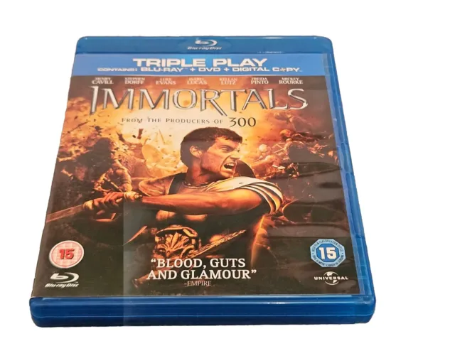 Immortals Bluray (2012) Mickey Rourke Singh (DIR) cert 15 3 discs Free P&H 2.99p