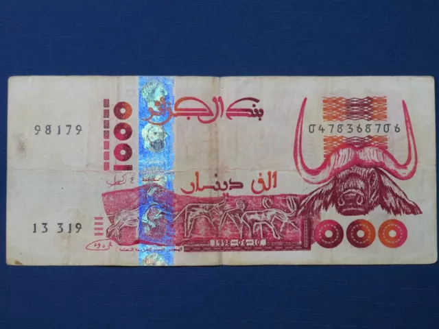 Algerien Banknote 1.000 Dinars 1998 gebrauchte Umlauferhaltung (USED)