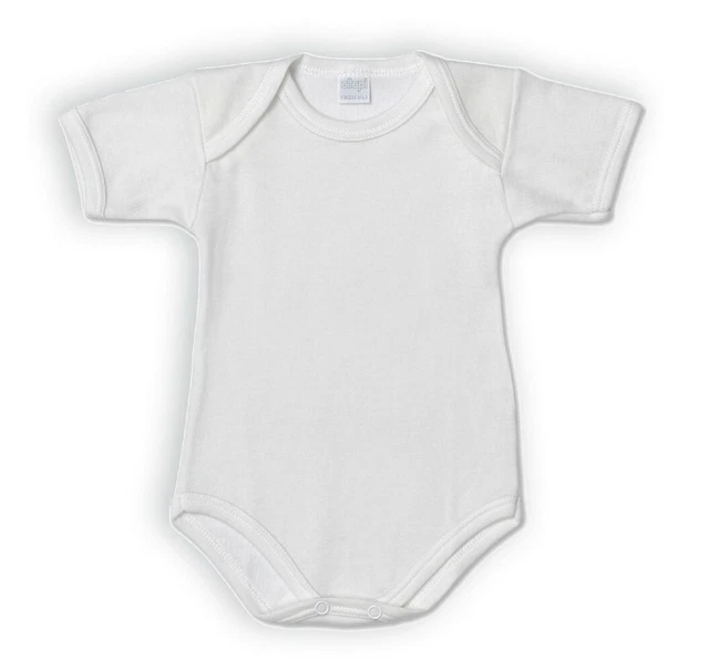 Body Neonato E Bimbo Manica Corta Lana Cotone Ellepi 801