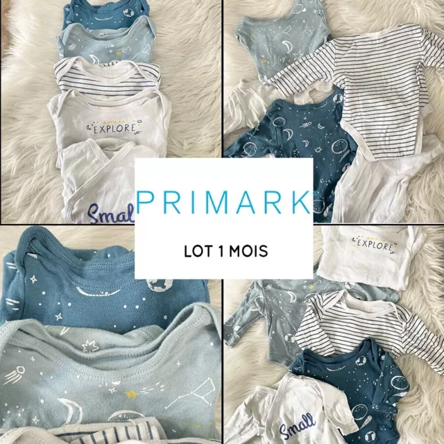 Lot de 5 bodies PRIMARK 1 mois