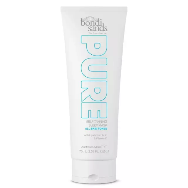 Bondi Sands Pure Self Tanning Sleep Mask 75ml All Skin Types Australian Made