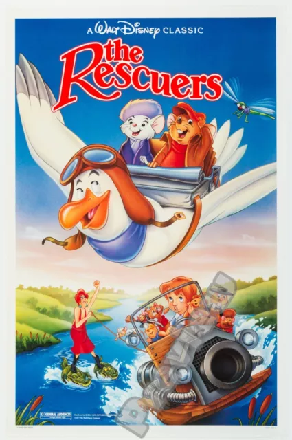 Walt Disney The Rescuers Anime Film Movie Print Poster Wall Art Picture A4