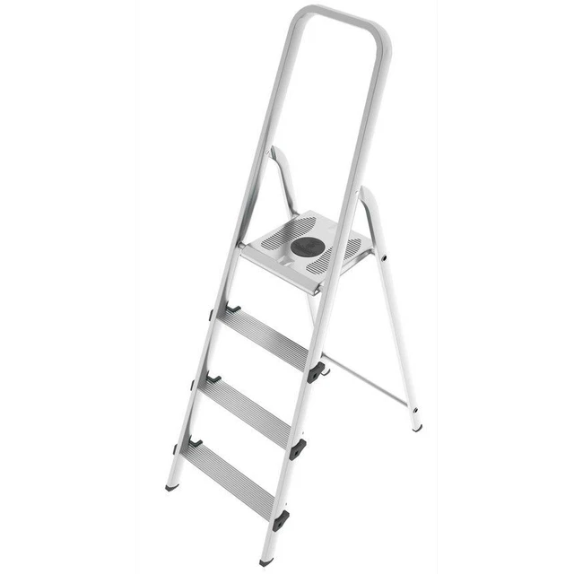 Scala STARK 4 Gradini In Acciao Alluminio Antiscivolo EN131 MADE IN ITALY