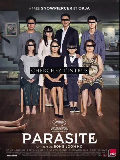 Affiche Pliée 120x160cm PARASITE (2019) Bong Joon Ho - Song Kang-Ho TBE