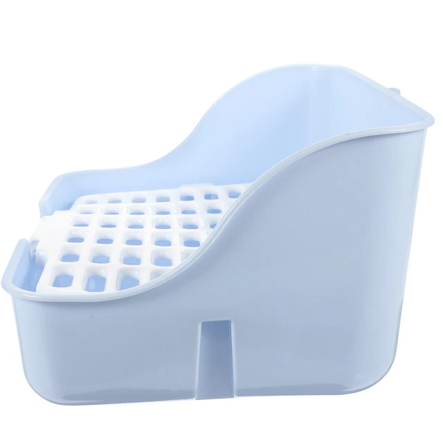 LITTER TRAY FOR Rabbits Cage Potty Trainer Toilet Animal Trash Can £16.