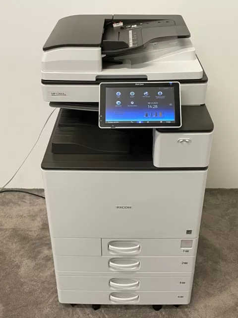 Ricoh MP C3504ex DIN A3-A4 Drucker Kopierer Scanner Duplex nur 94.000 Seiten