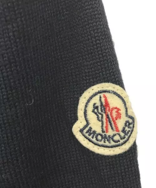 MONCLER Men's Cardigan V Tricolor Neck Navy Slovakia Size:M A20919414050/5781 3