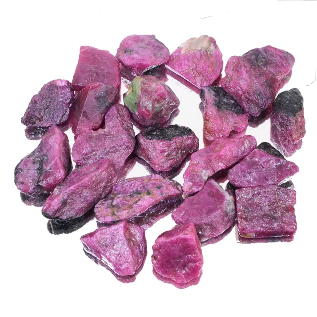 20 Pcs Natural Ruby Rough Unheated Rare Loose Collectible Gemstones 21-32mm