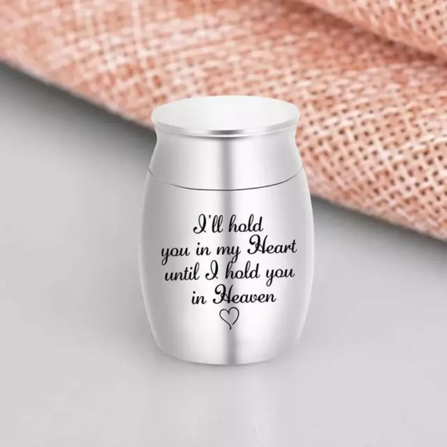 Mini Small Love Heart Keepsake Cremation Ashes Urn Funeral Container Jar-Ash