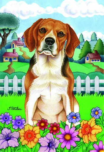 Spring House Flag - Beagle 73007
