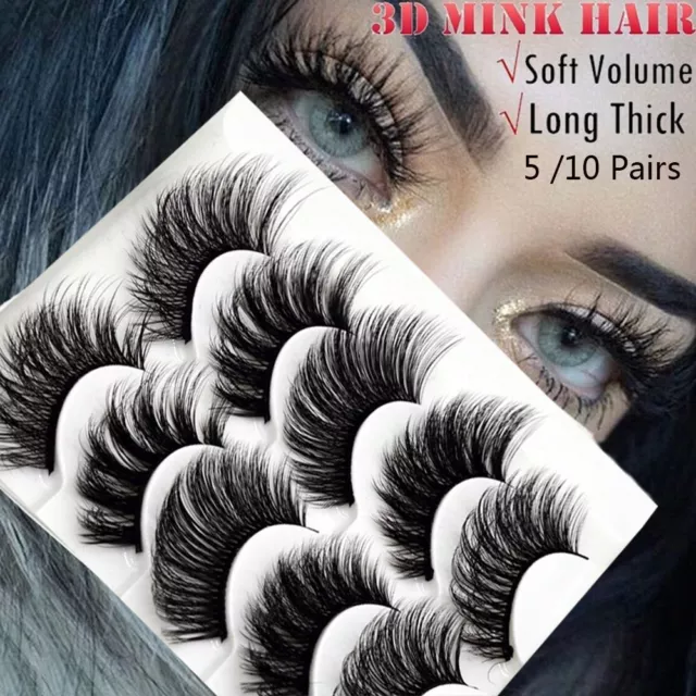 Fluffy Hair Wispy Extension Tools False Eyelashes Crisscross 3D Mink Hair