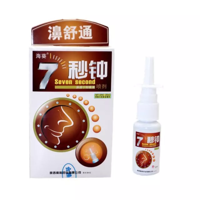 Seven Seconds Nasal Sprays Treatment Rhinitis Congestion Allergic Sinusi