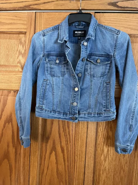 William Rast Junior Blue JEAN DENIM JACKET JUSTIN TIMBERLAKE TRACE AYALA Size XS