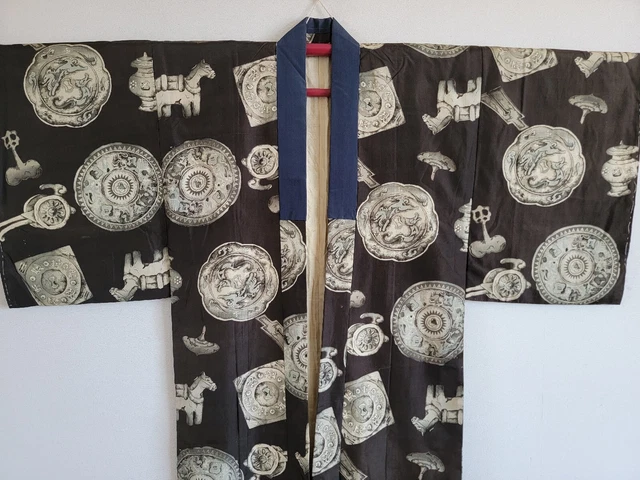 Men's Kinono  juban ,Vintage,  gown, KIMONO Robe,KIMONO jacket,ケ 3