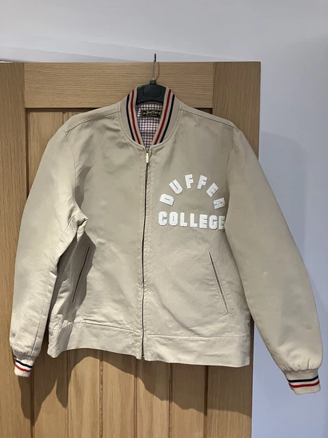 Vintage Navy & White 'Duffer' Varsity Jacket M L