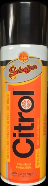 Schaeffer's Citrol 266 - 16oz Aerosol Multi-purpose Degreaser & Cleaner - Citrus