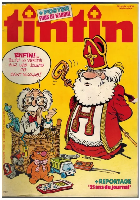 Tin Tin 48 Leblanc 1981 + Poster Fous de Kaboul Bob Morane