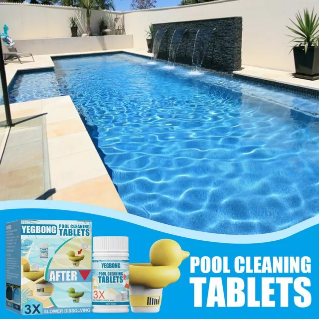 100x Pool Cleaning Tablet Chlorine Chemical Dispenser For Hot Tub Swimming Tools