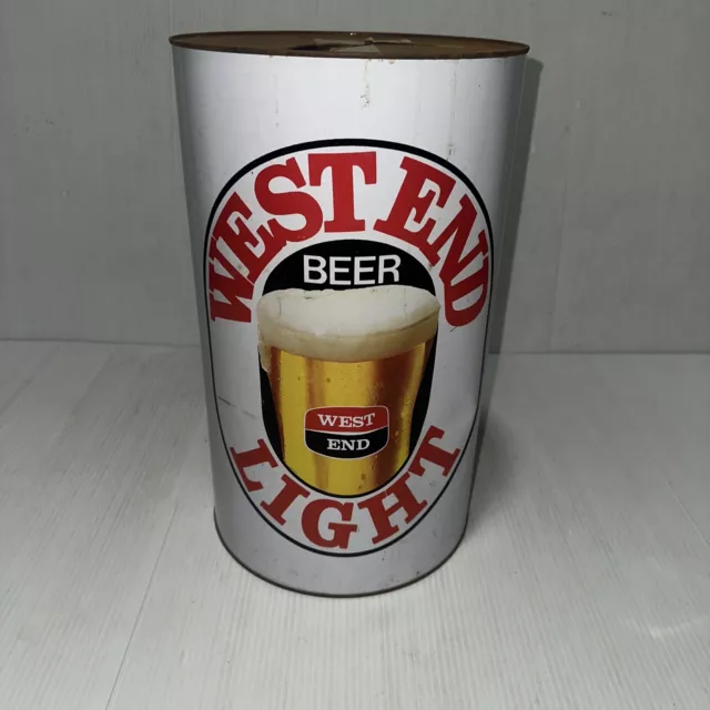 West End Light Beer Money Tin Can As Is Damaged Dented And Dirty