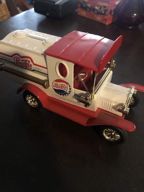 Pepsi-Cola  Delivery Car / Truck - Coin Bank with Key - 6" long
