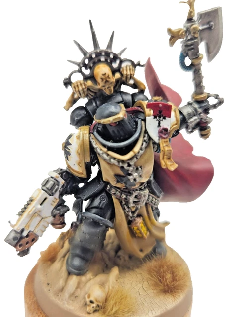 WARHAMMER 40K SPACE Marines Marshal Black Templars Well Painted Games ...