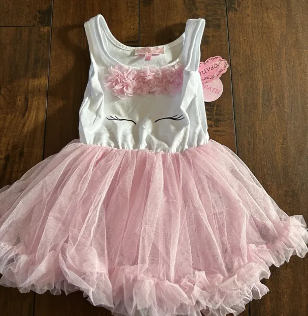 Popatu Pink Lace Tutu Dress Toddler Girl Size 24M. NWT