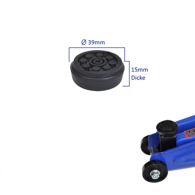 1 Gummiauflage Puffer Für Wagenheber 40mm Rangierwagenheber Gummipuffer